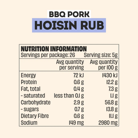 HOISIN BBQ RUB SEASONING