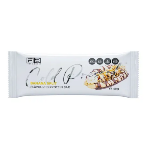 FIBRE BOOST Banana Split Flavour 60g Cold Pressed Protein Bar -