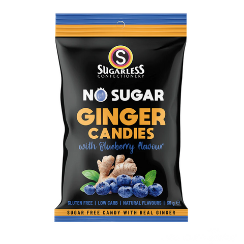 Blueberry flavour Ginger Candies - 60g