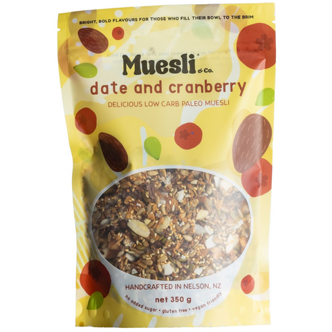 Low Carb Paleo Date and Cranberry Muesli 350g