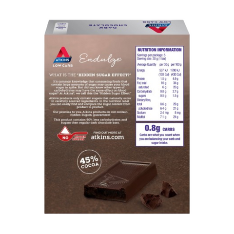 Dark Choc Bars 5 Bar Box BB APRIL, 6 BOX BUNDLE