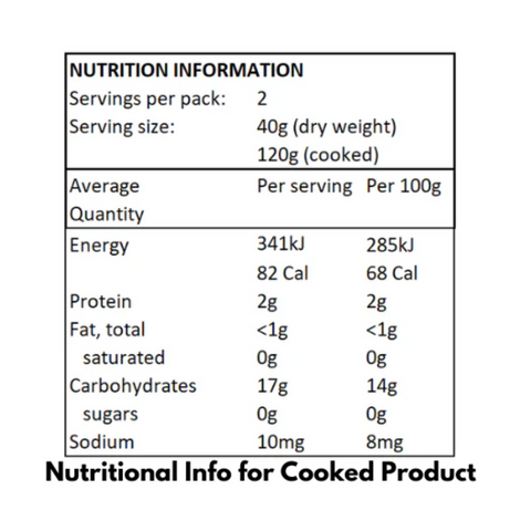 Low Calorie Rice 80g