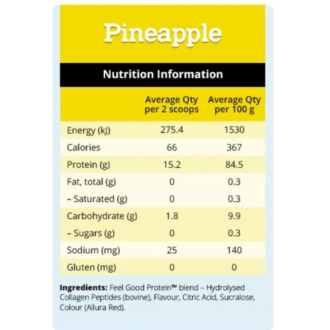 Feel Good Protein- PINEAPPLE 40 scoops