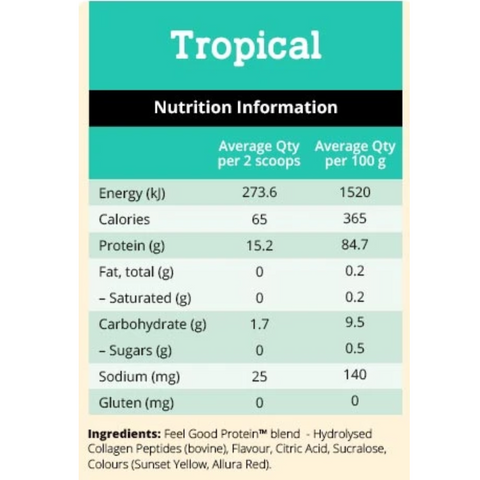 Feel Good Protein- TROPICAL 40 scoops