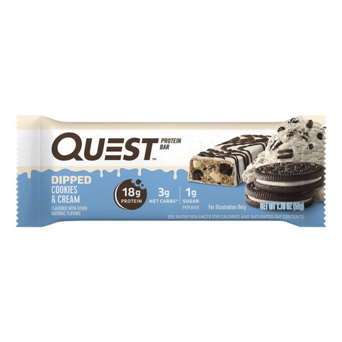 Dipped Chocolate Protein Bar COOKIES AND CREAM x 1 Bar