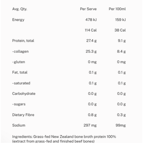 Bone Broth Protein Powder | Unflavoured 500g