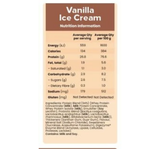 Whey Protein SAMPLE- VANILLA ICE CREAM