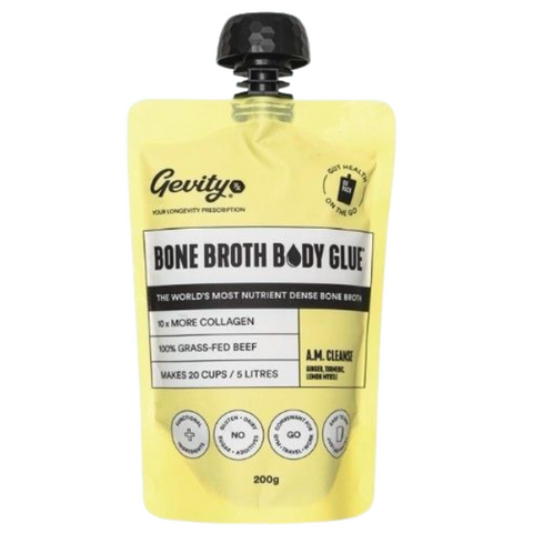 Bone Broth Body Glue A.M. Cleanse 200gm Pouch