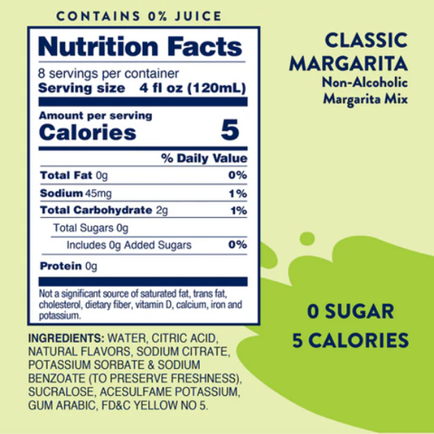 Skinny Mixes Cocktail Mixes / Margarita- 900ml