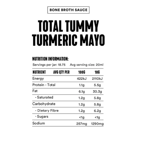 Gevity Bone Broth Sauce Total Tummy Turmeric 200gm Pouch