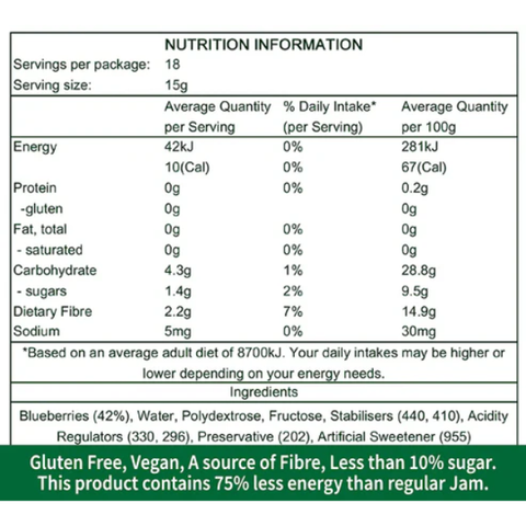 Blueberry Jam Spread 280g