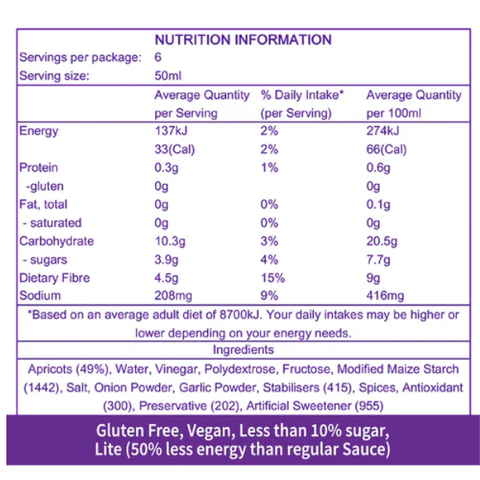 Apricot Chutney Sauce 300ml