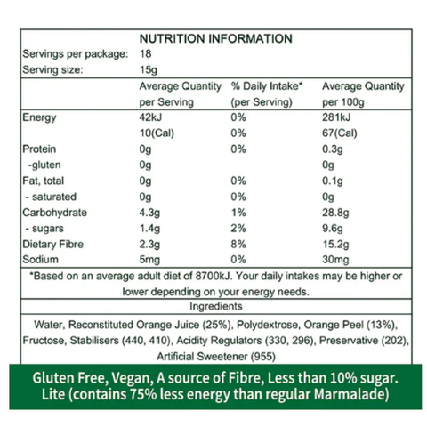 Orange Marmalade Spread 280g