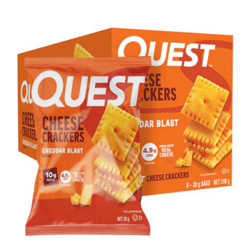 CHEESE CRACKERS Cheddar Blast  30g x 8 Box BUNDLE