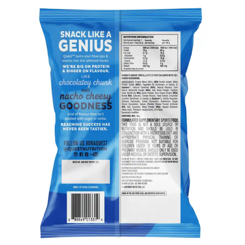 Ranch Tortilla Style Protein Chips 32g Box of 8