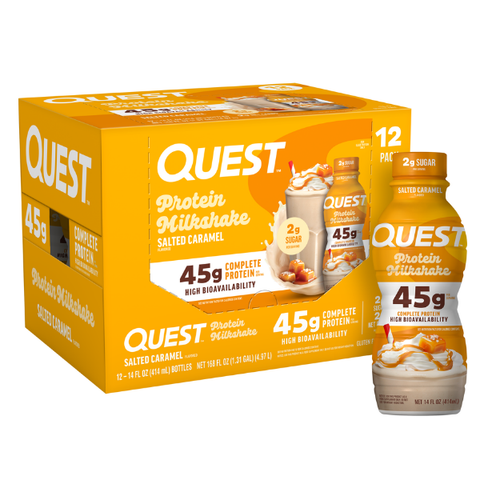 12 PACK BOX Salted Caramel Protein Shake, 45g Protein