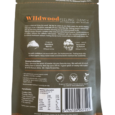 Feeling Dandy with Chaga and Lion’s Mane 70g