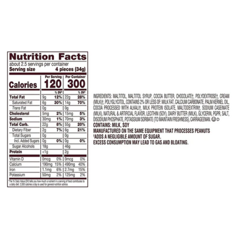 Zero Sugar Hershey's Caramel Filled Milk Chocolate