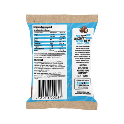 Protein Milk Chocolate Coated Almonds New Formula 60g