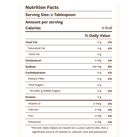 Zero Calorie Chocolate Beverage Sauce