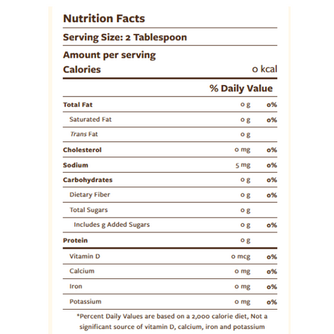 Sugar Free Syrup French Vanilla 375ml
