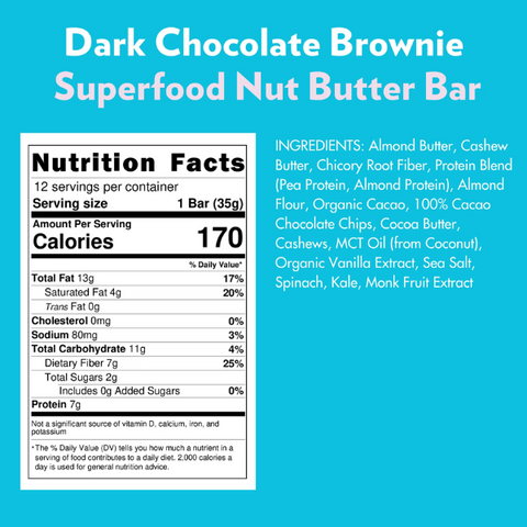 Dark Chocolate Brownie PROTEIN + Superfood Bar