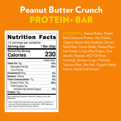 Peanut Butter Crunch PROTEIN+ Sperfood Bar