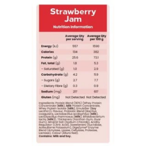 Whey Protein STRAWBERRY JAM- 25 Serve