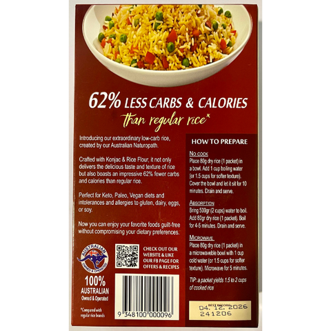 Zero - Low Carb Rice 1kg – Low Carb Haven