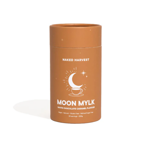 Moon Mylk White Choc Caramel Swirl 200g