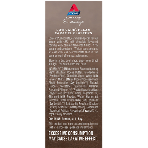 Pecan Caramel Clusters 10 x 14g packs 140g