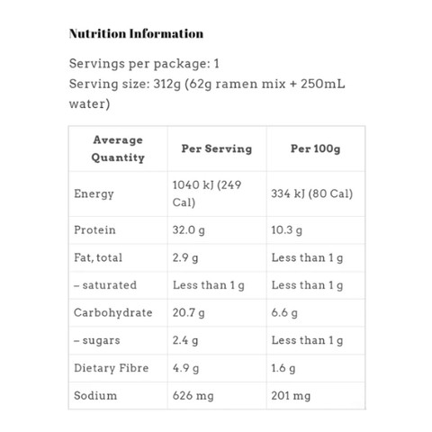 Low Carb High Protein Instant Cup Noodle - Beef Flavour