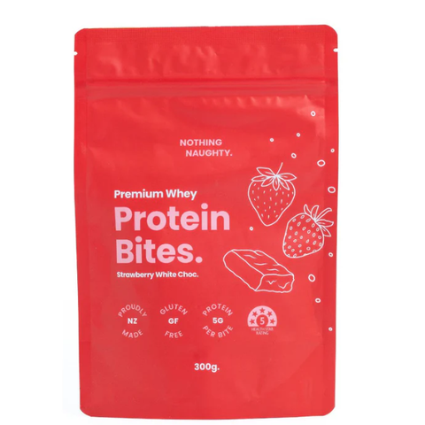 Strawberry White Chocolate Whey Protein Bites 300g