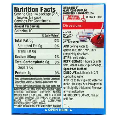 Jell-O Sugar-Free Instant Jelly - Strawberry Banana / One Pack