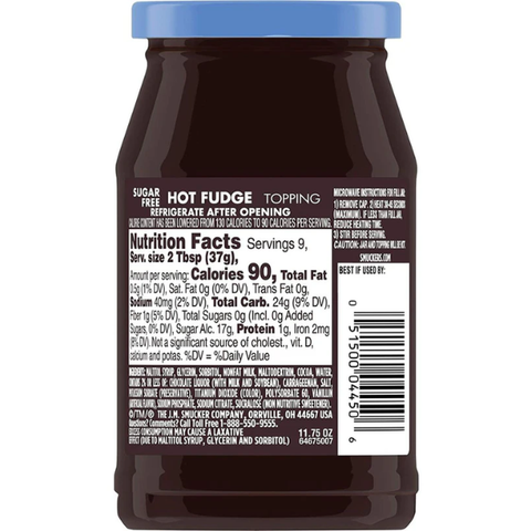 Sugar Free Hot FudgeTopping