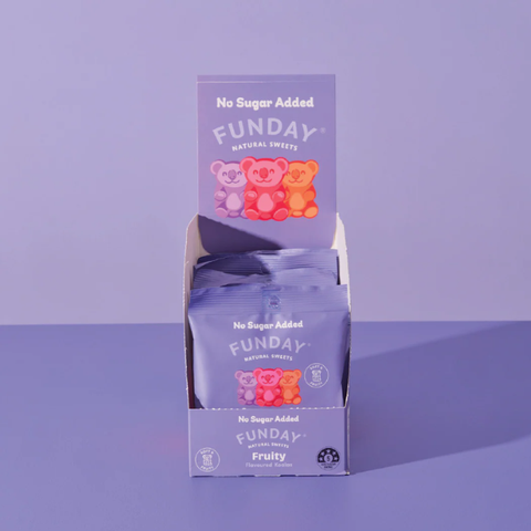 Fruity Flavoured Gummy Koalas 50g x 12 Bags box bundle