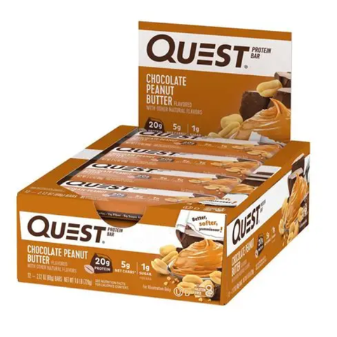 Quest Chocolate Peanut Butter x 12 bars