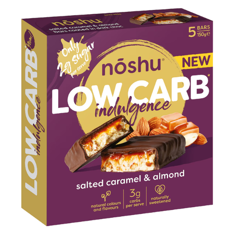 Low Carb Salted Caramel & Almond Indulgence Bars 5 pack