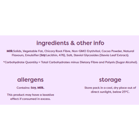Milk choc melts- Maltitol Free
