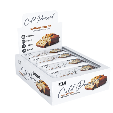 FIBRE BOOST BANANA BREAD 60g X 12 BOX BUNDLE Cold Pressed Protein Bar
