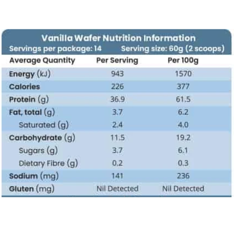 Meal Replacement Shake Vanilla Wafer – 14 Serves