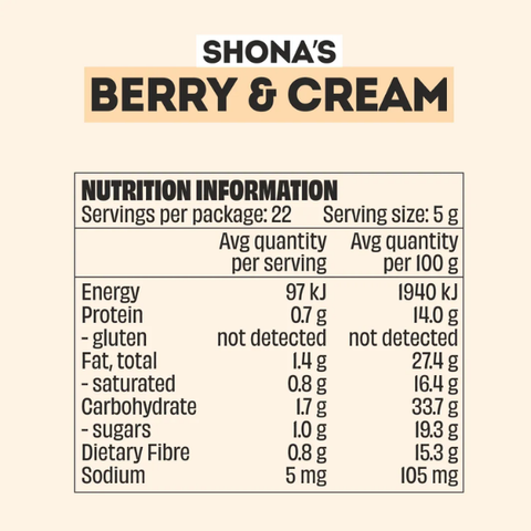 BERRY & CREAM SWEET TOPPER