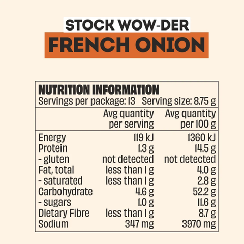 FRENCH ONION SOUP STOCK WOW-DER