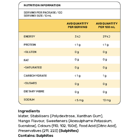 Zero Sugar Orange Syrup 1L