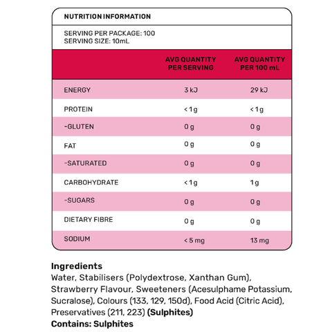 Zero Sugar Cherry Syrup 1L