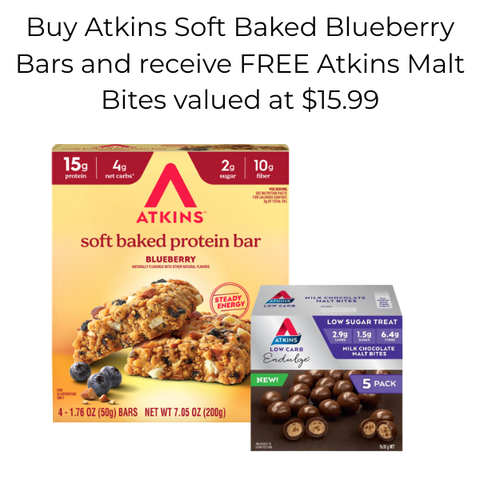 Soft Baked Blueberry Bar + Malt Bites for FREE