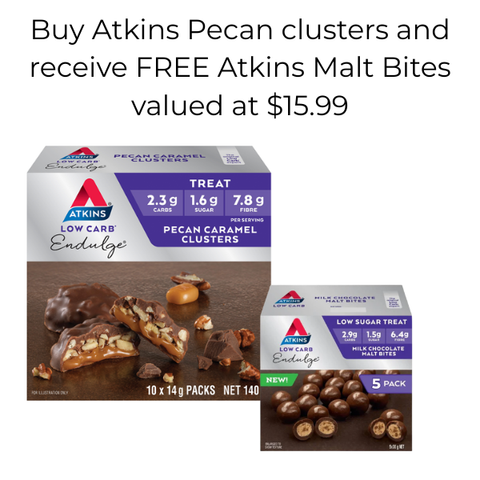 Pecan Caramel Clusters + Malt bites for FREE
