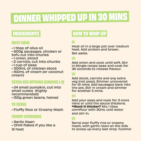 CURRIED SAUSAGES RECIPE BASE