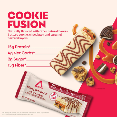 Cookie Fusion Layered High Protein Bar x4 bars