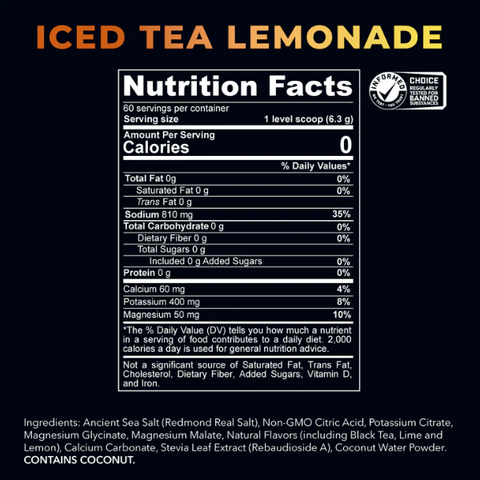 Re-Lyte® Hydration Electrolyte Powder / Iced Tea Lemonade 60Serve